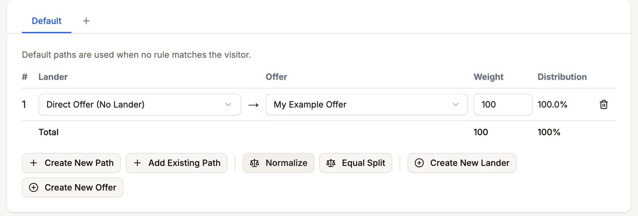 Path 1 with Direct Offer (No Lander) selected as the lander